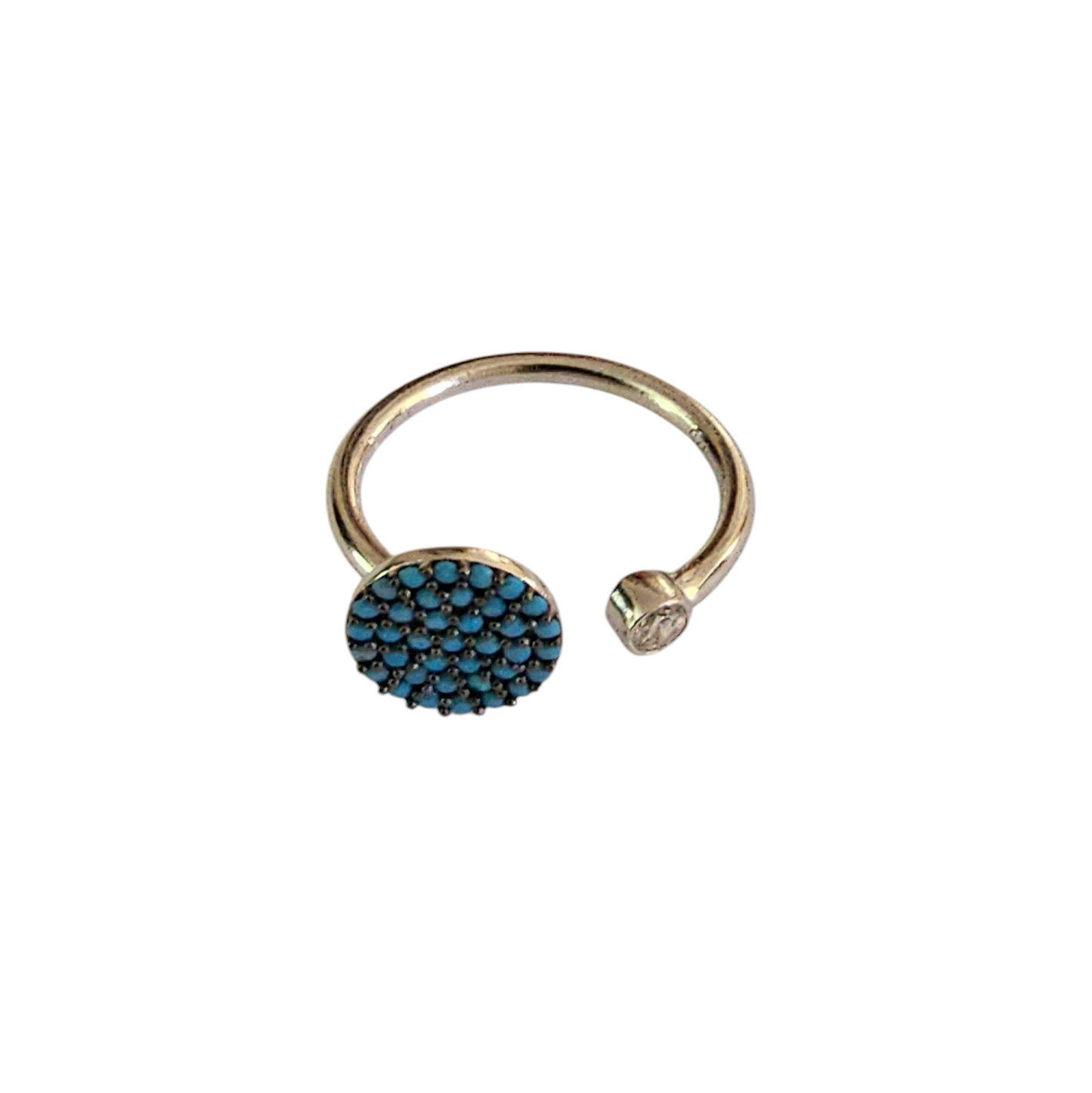 ANILLO AJUSTABLE BARAK TURKUAZ PLATA 925